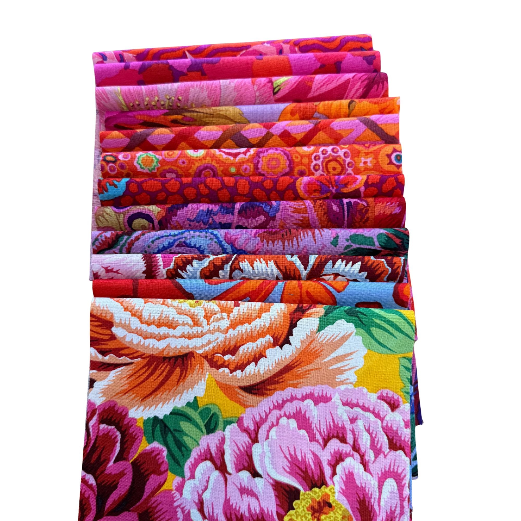 Kaffe Fassett Fabric Pack Red 12 (10" x 6")