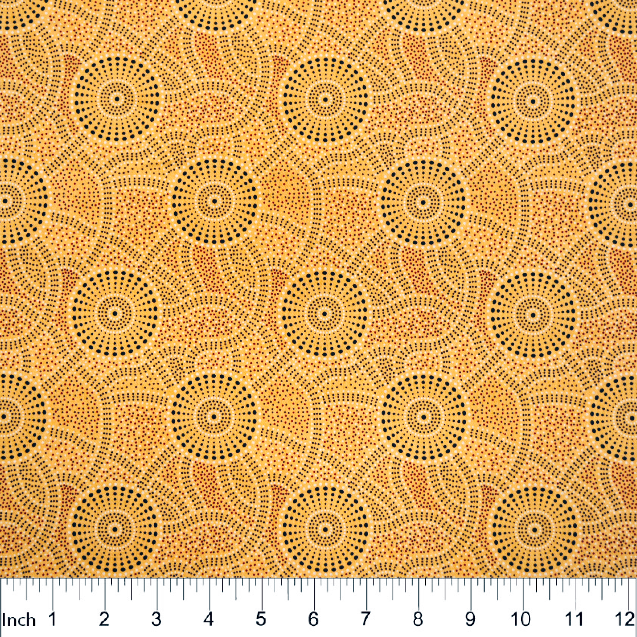 Aboriginal Design: Kangeroo Path in Yellow by Roseanne Morton
