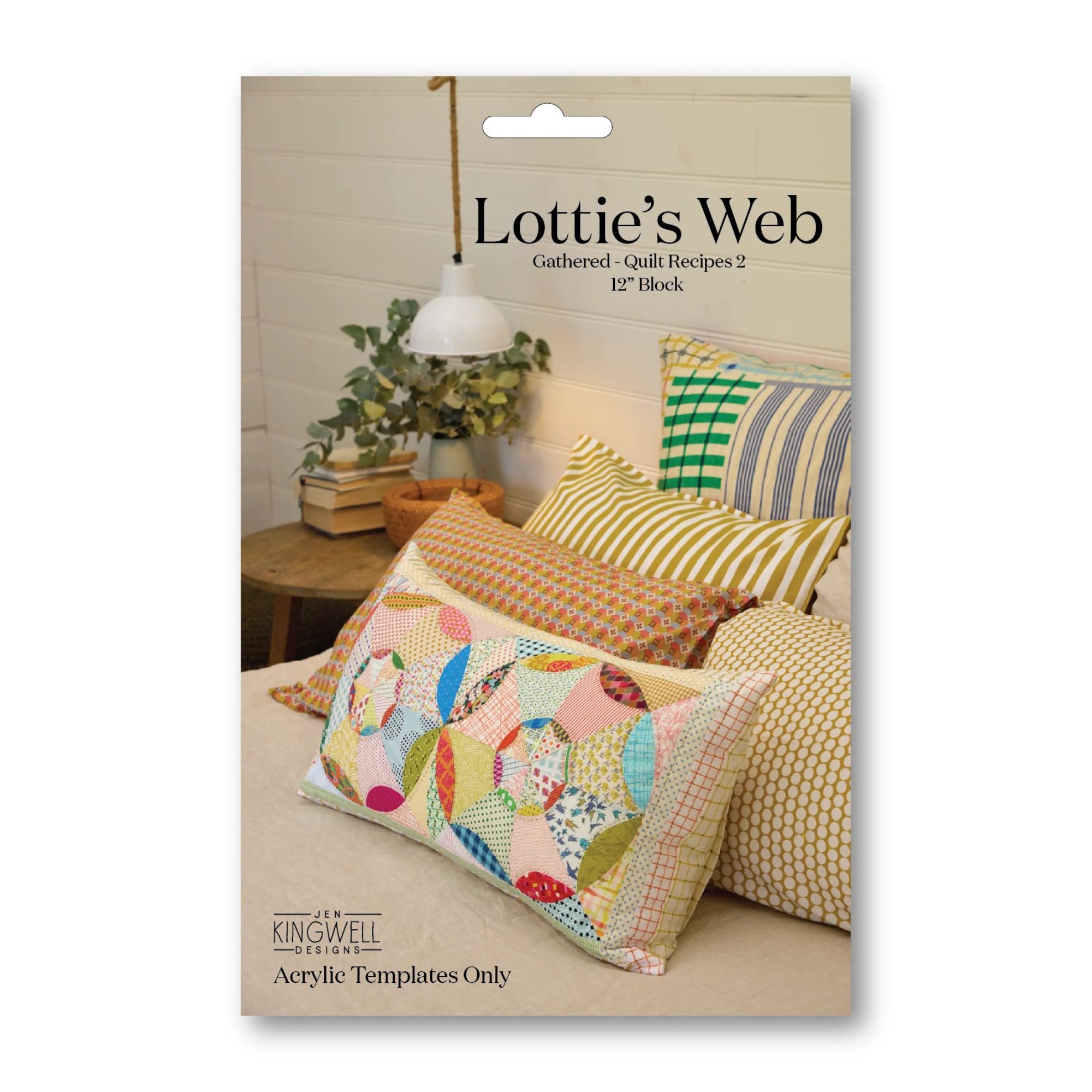 Jen Kingwell Designs: Lottie's Web 12" Block Acrylic Template Set from her Gathered Book