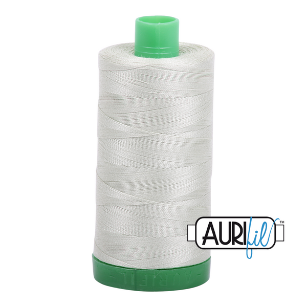 Aurifil Cotton Mako 2843 Light Grey Green Thread Ne 40 1000m