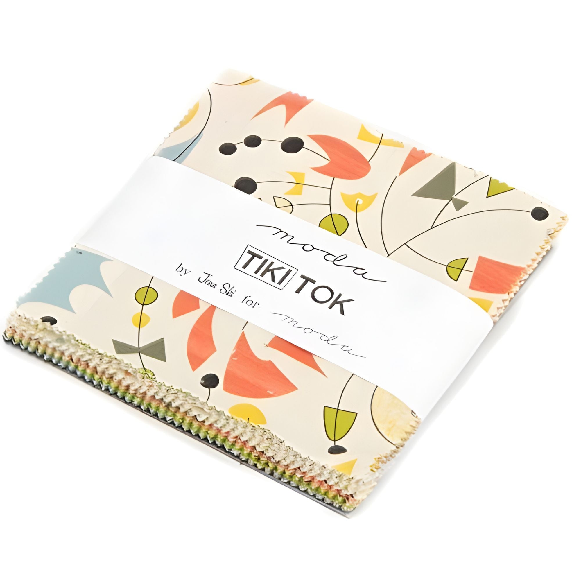 MODA Charm Square: Tiki Tok by Jenn Ski
