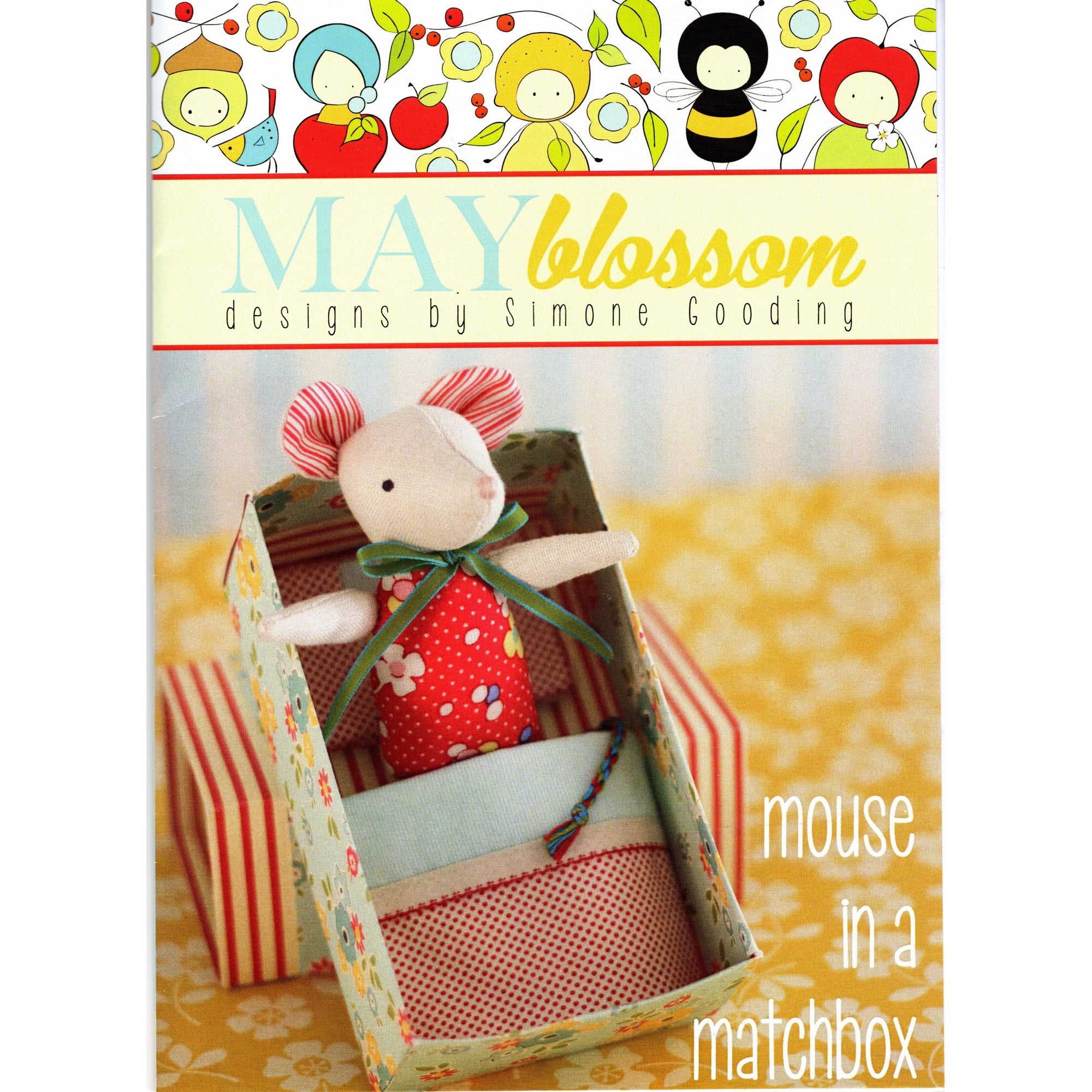 May Blossom Felt Sewing Pattern - Mouse in a Matchbox