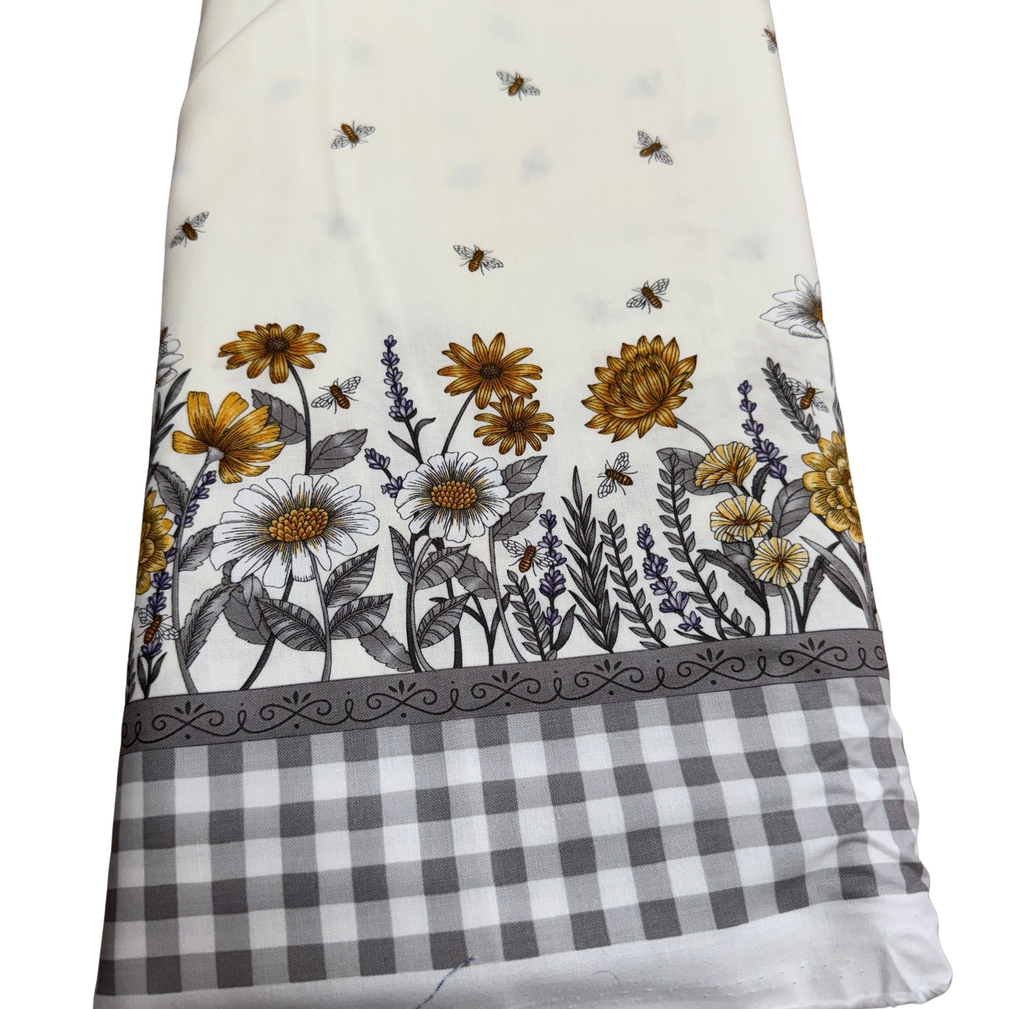 Moda Fabrics: Honey and Lavender Border Print on Milk by Deb Stain 56088 11