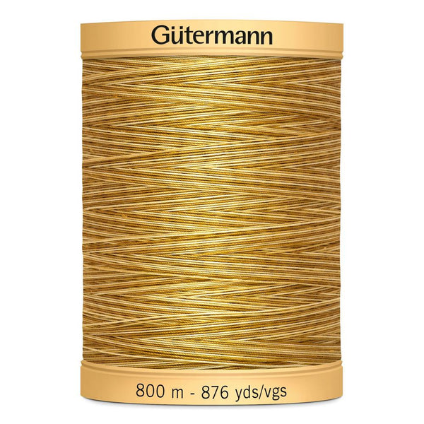 Gutermann Quilting 100% Mercerised Cotton Ne 50 Variegated Thread Col 9938 800m