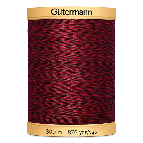 Gutermann Quilting 100% Mercerised Cotton Ne 50 Variegated Thread Col 9959 800m
