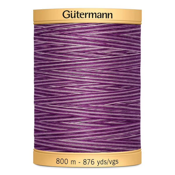 Gutermann Quilting 100% Mercerised Cotton Ne 50 Variegated Thread Col 9978 800m