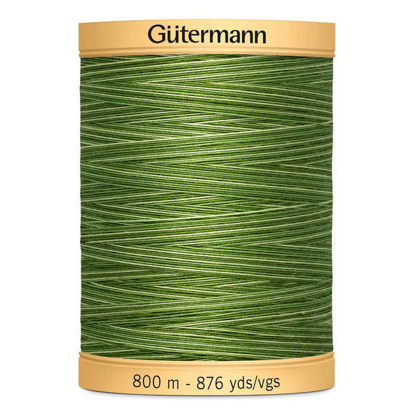 Gutermann Quilting 100% Mercerised Cotton Ne 50 Variegated Thread Col 9994 800m