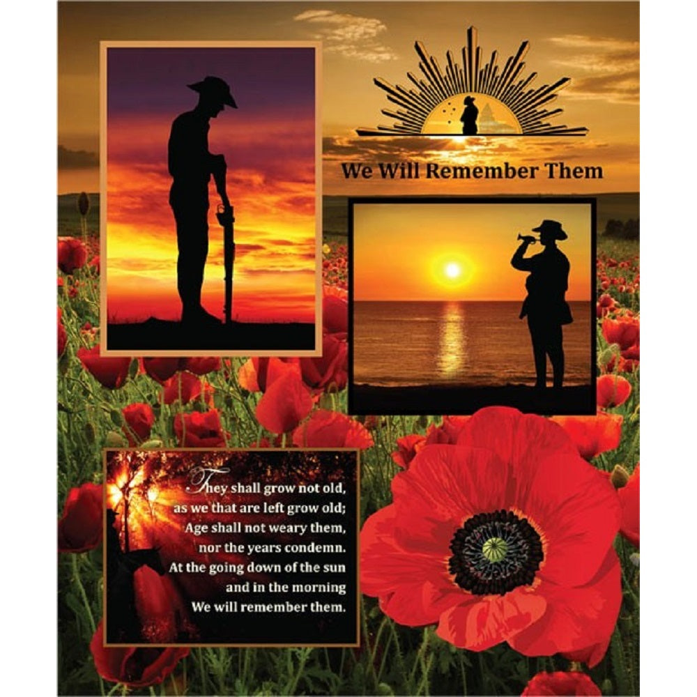 Remembering: Anzac Day 36 Inch Panel 7117O