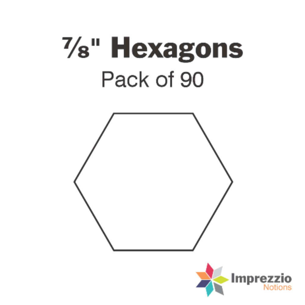 Imprezzio: English Paper Piecing Hexagons 7/8 Inch