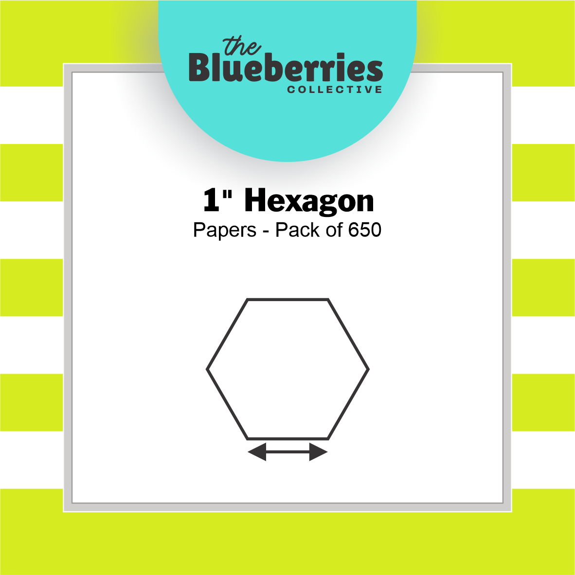 Blueberries Collective: English Paper Piecing Hexagons 1 Inch 650 pcs
