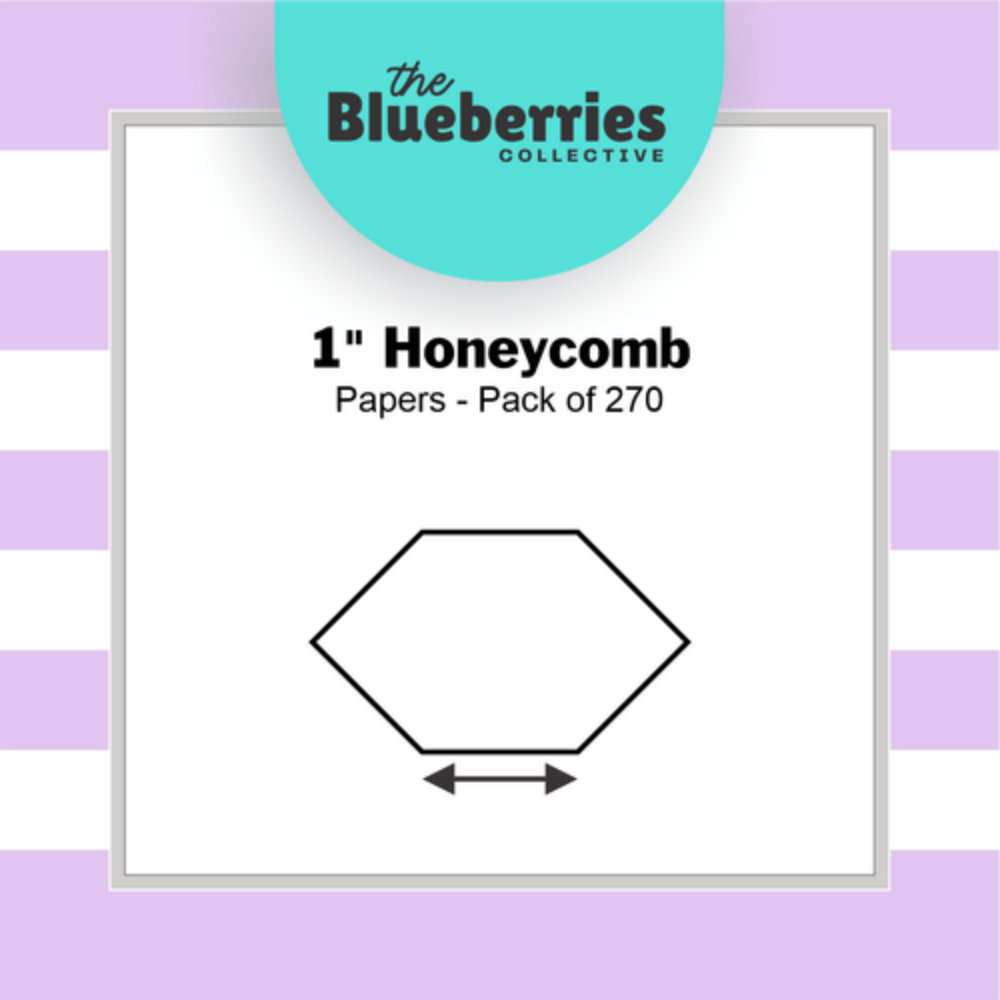 Blueberries Collective: English Paper Piecing Honeycomb 1 Inch 270 pcs