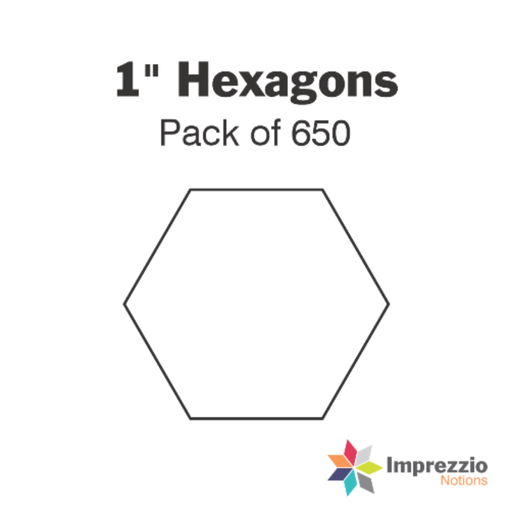 Imprezzio: English Paper Piecing Hexagons 1 Inch