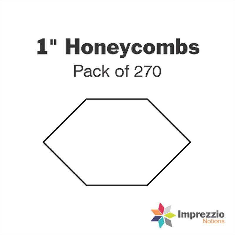 Imprezzio: English Paper Piecing Honeycomb 1 Inch Papers 270 pcs