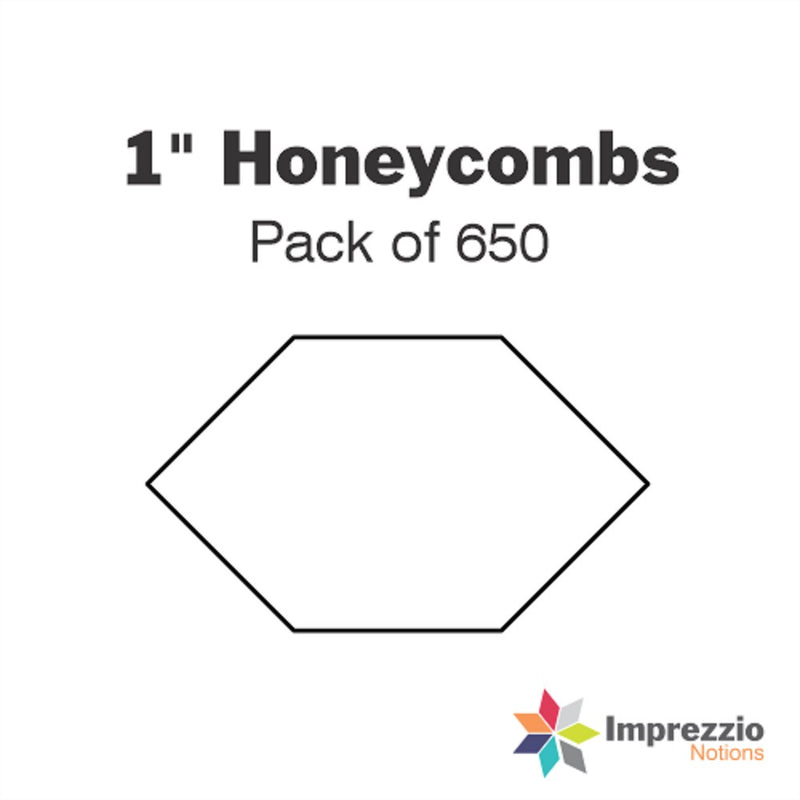 Imprezzio: English Paper Piecing Honeycomb 1 Inch papers 650 pcs