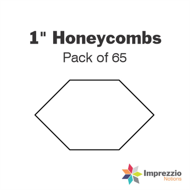 Imprezzio: English Paper Piecing Honeycomb 1 Inch papers 65 pcs