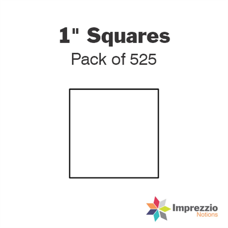 Imprezzio: English Paper Piecing Squares 1 Inch Papers 525 pcs