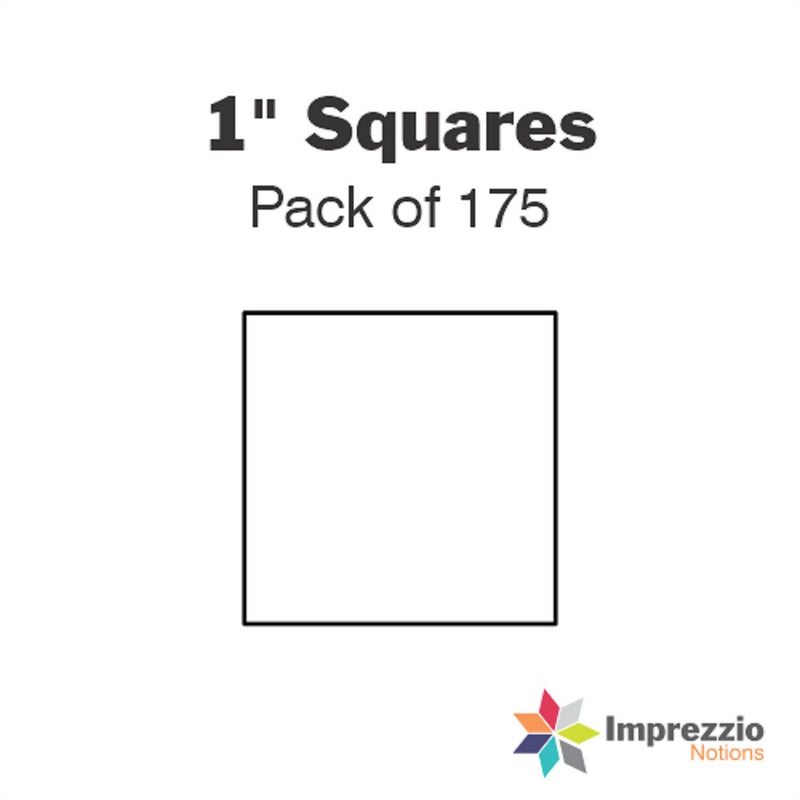 Imprezzio: English Paper Piecing Squares 1 Inch Papers 175 pcs