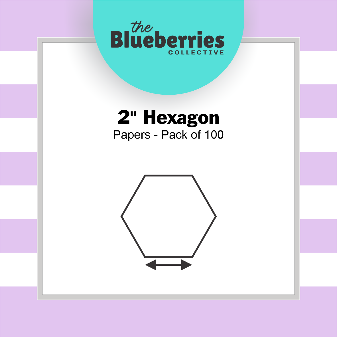 Blueberries Collective: English Paper Piecing Hexagons 2 Inch Papers 100 pcs