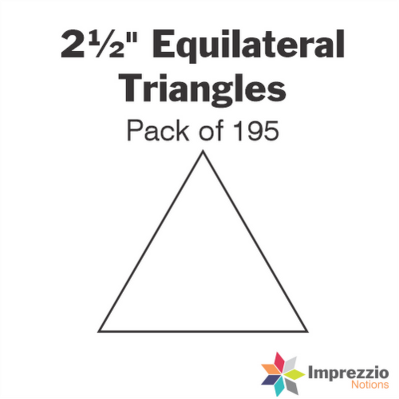 Imprezzio: English Paper Piecing Equilateral Triangles 2.5 Inch Papers 195 pcs