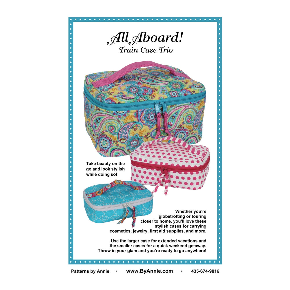 ByAnnie: All Aboard! Train Case Trio Bag Pattern