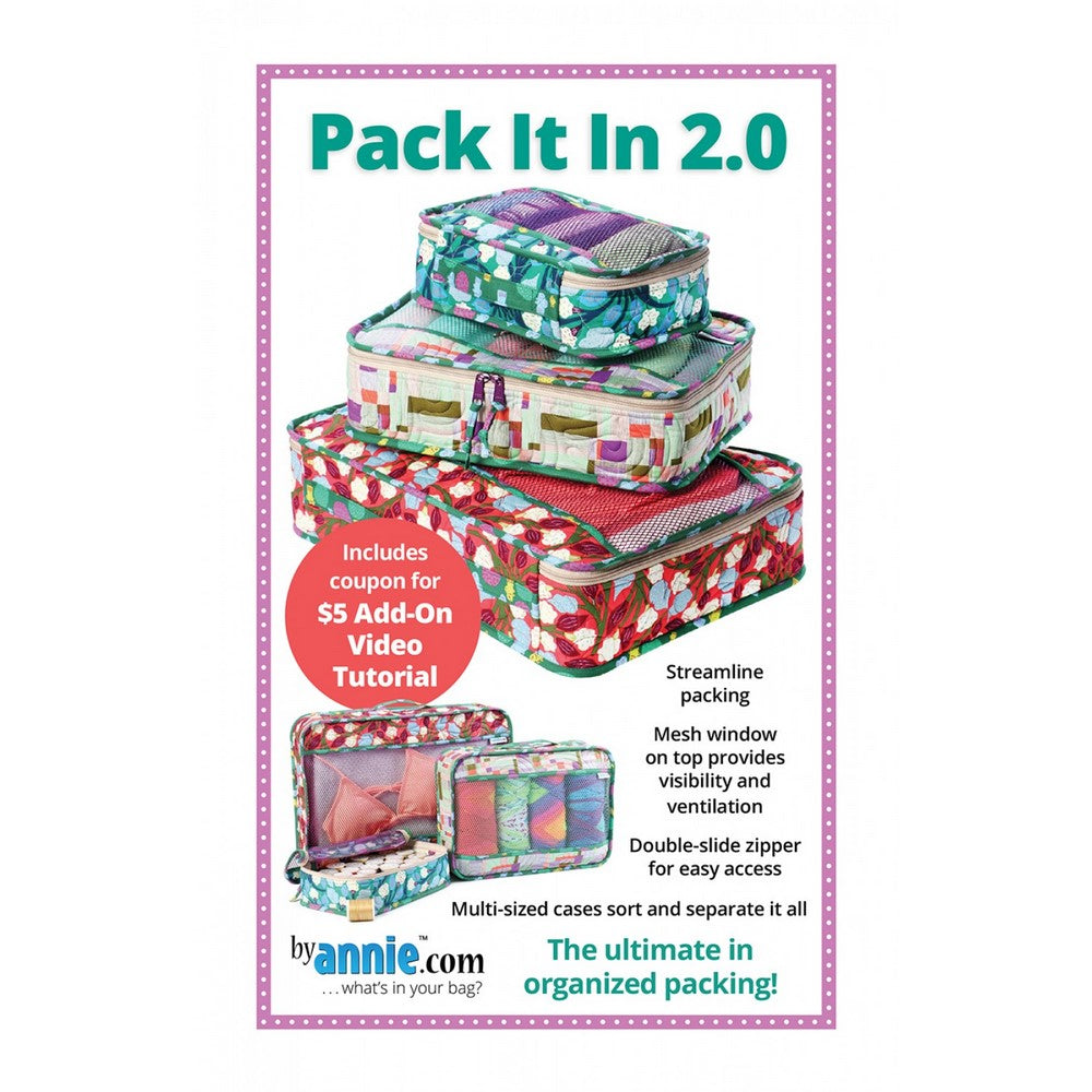 By Annie: Pack It In! 2.0 Bag Pattern