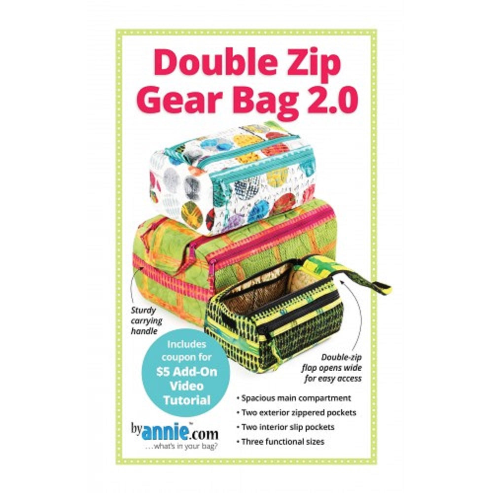 ByAnnie: Double Gear Zip Bag Pattern 2.0