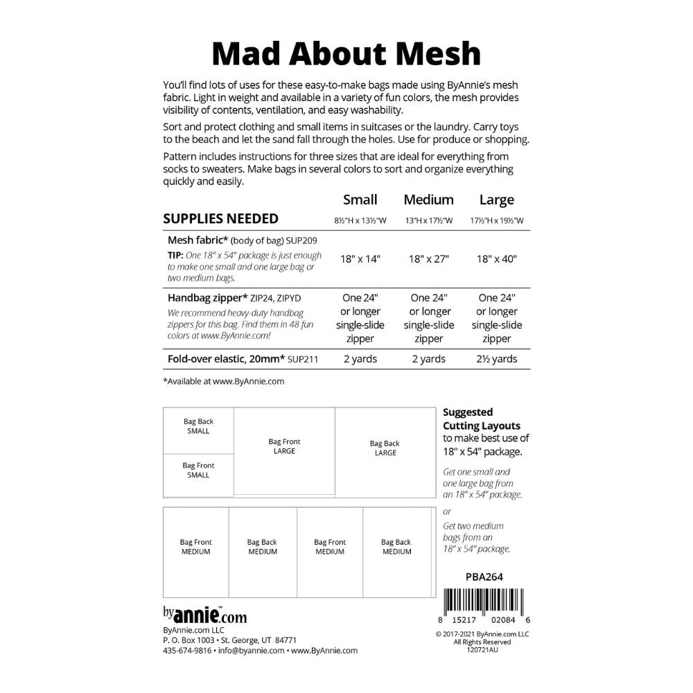 ByAnnie: Mad About Mesh Bag Pattern