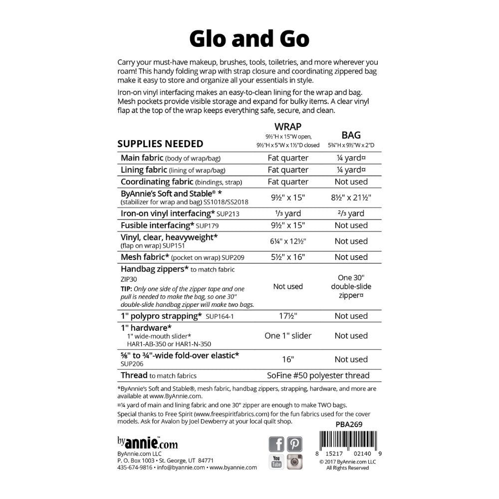 ByAnnie: Glo and Go Bag Pattern