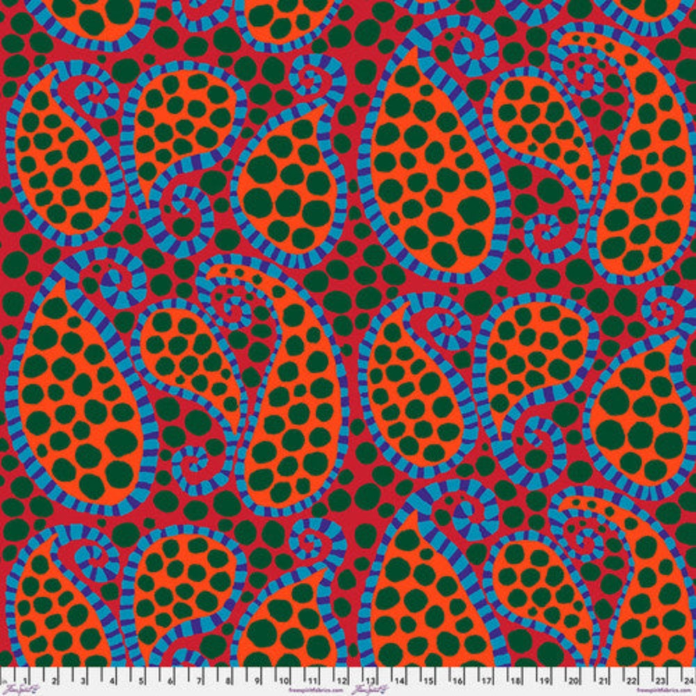 Brandon Mably: Paisley Dot in Red PWBM089-RED