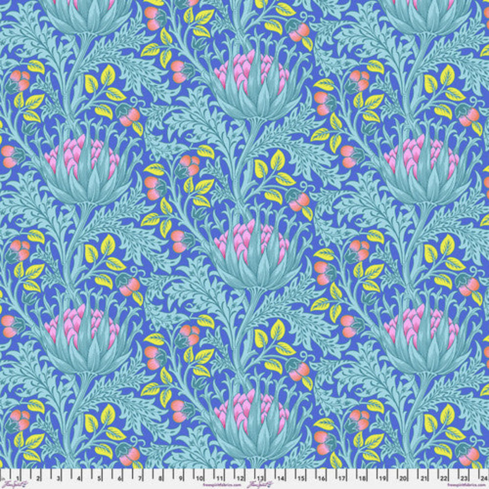 Kaffe x Morris & Co: Artichoke Blue PWKW001-BLUE