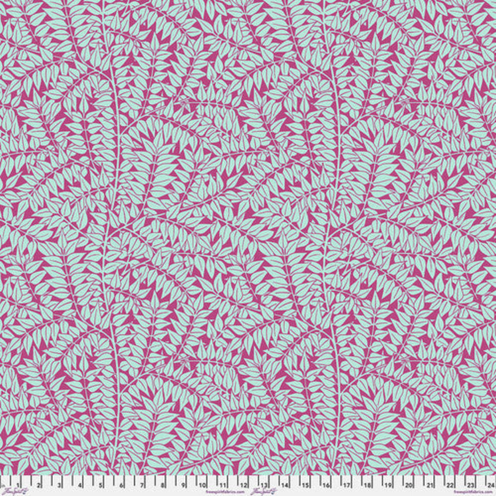 Kaffe x Morris & Co: Branches Magenta PWKW009-MAGENTA