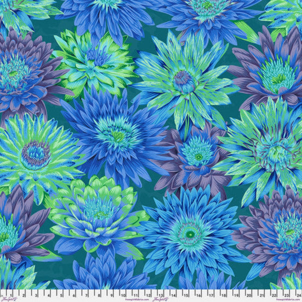 Philip Jacobs: Tropical Water Lilies in Blue PWPJ119-BLUE