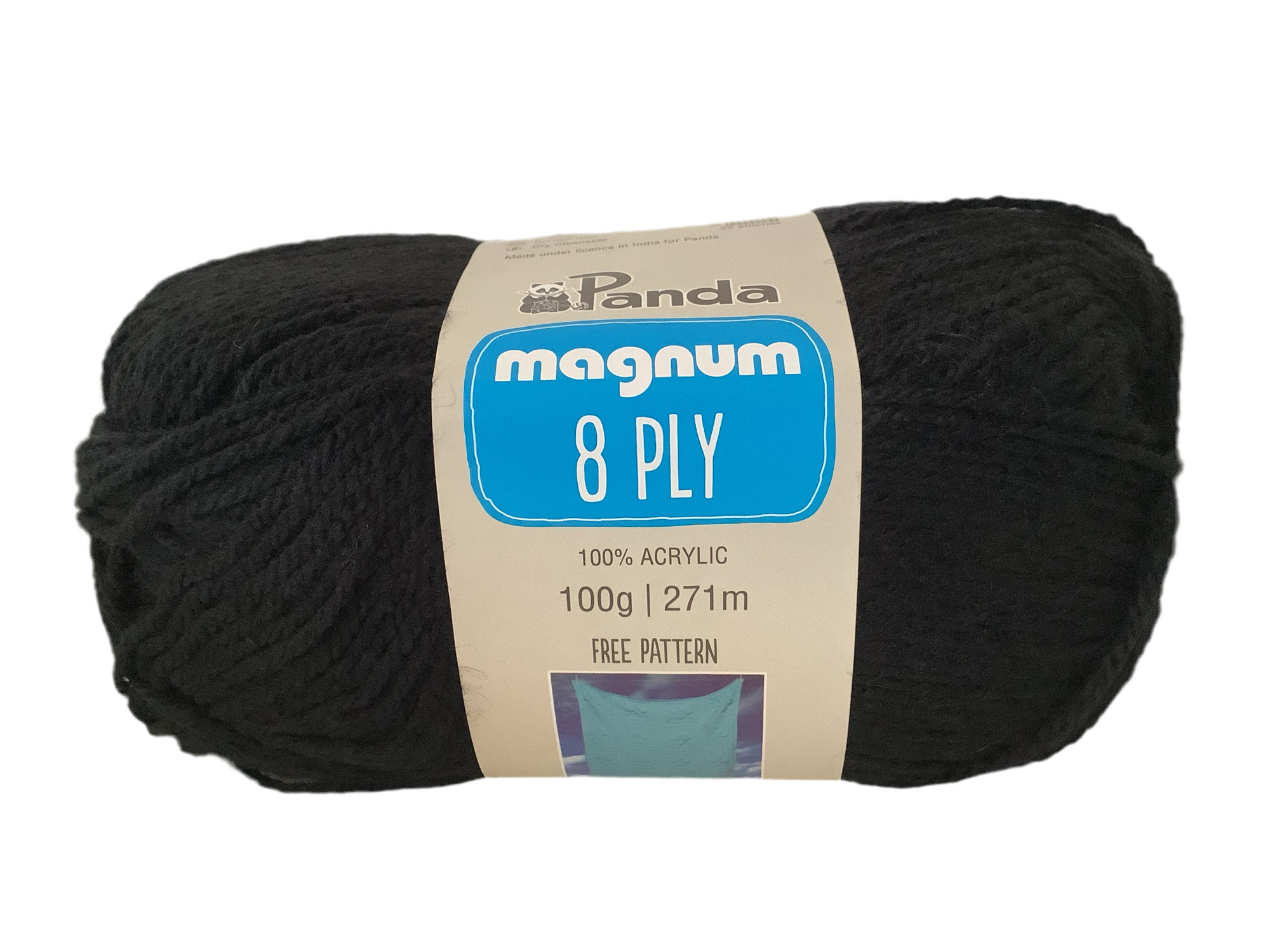 Panda Magnum 8 Ply Yarn 0318 Black