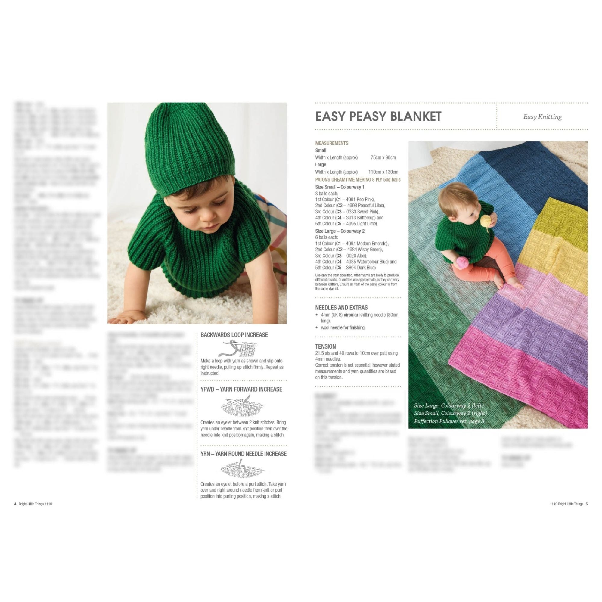 Patons: Bright Little Things 1110 Easy Peasy Blanket