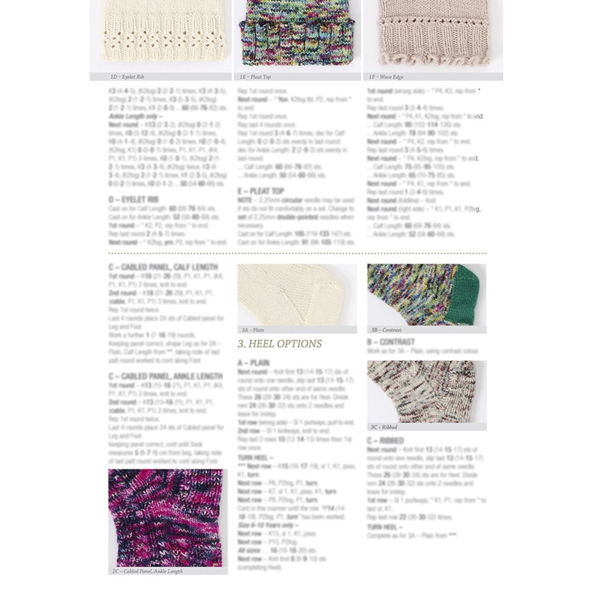 Patons: Mix and Match Socks Knitting Pattern 7023