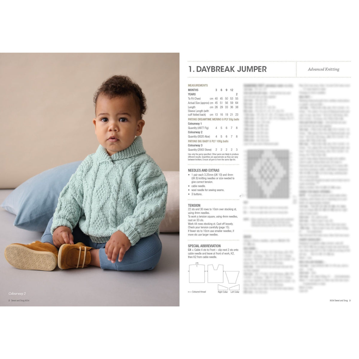 Patons: Sweet and Snug Knitting Patterns 8034