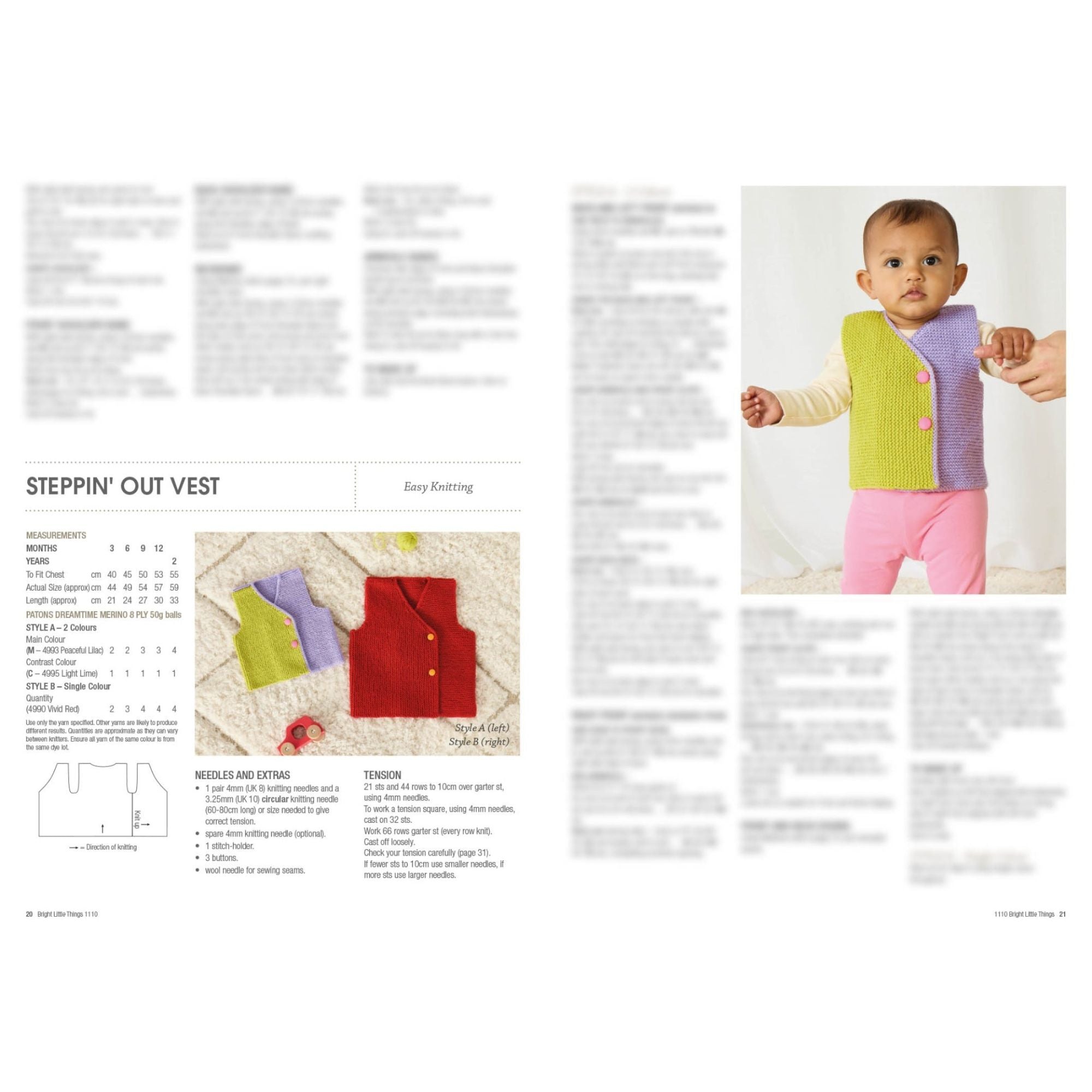 Patons: Bright Little Things 1110 Steppin Out Vest