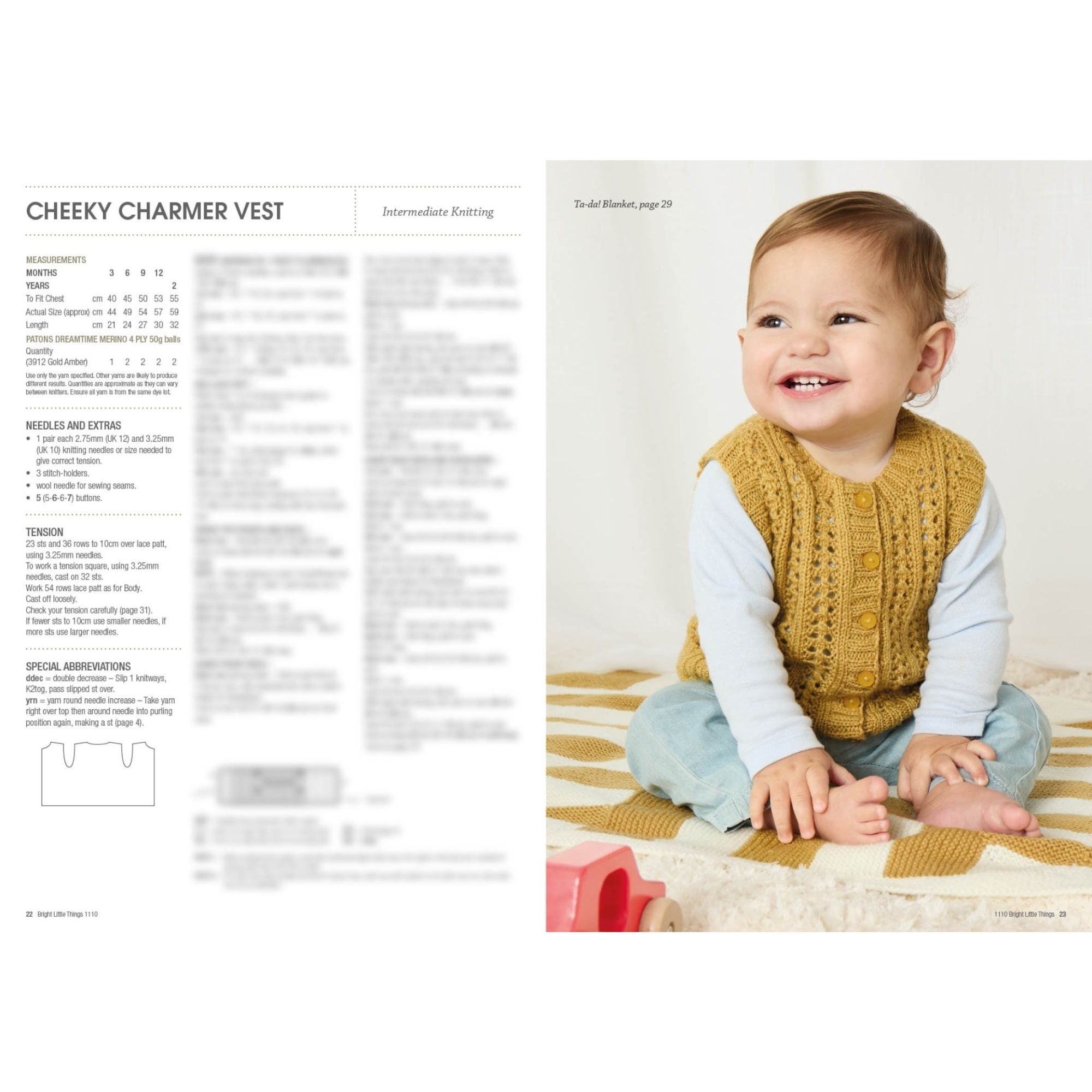 Patons: Bright Little Things 1110 Cheeky Charmer Vest