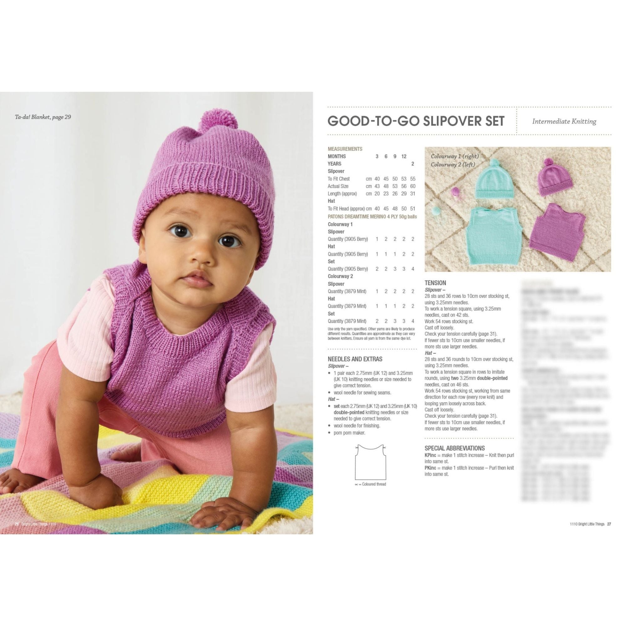 Patons: Bright Little Things 1110 Good to go Slipover set