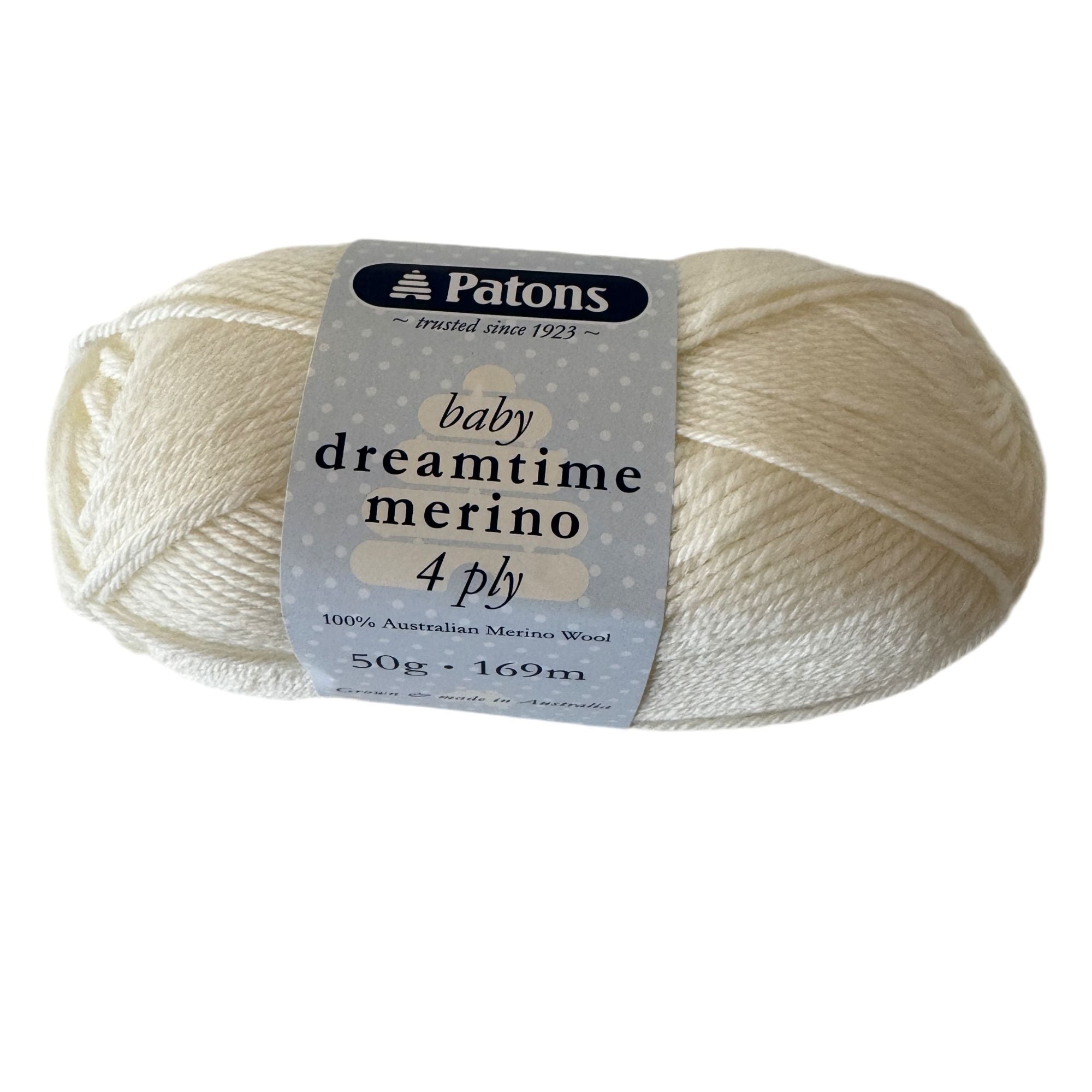 Patons Dreamtime Merino 4 Ply Yarn CREAM