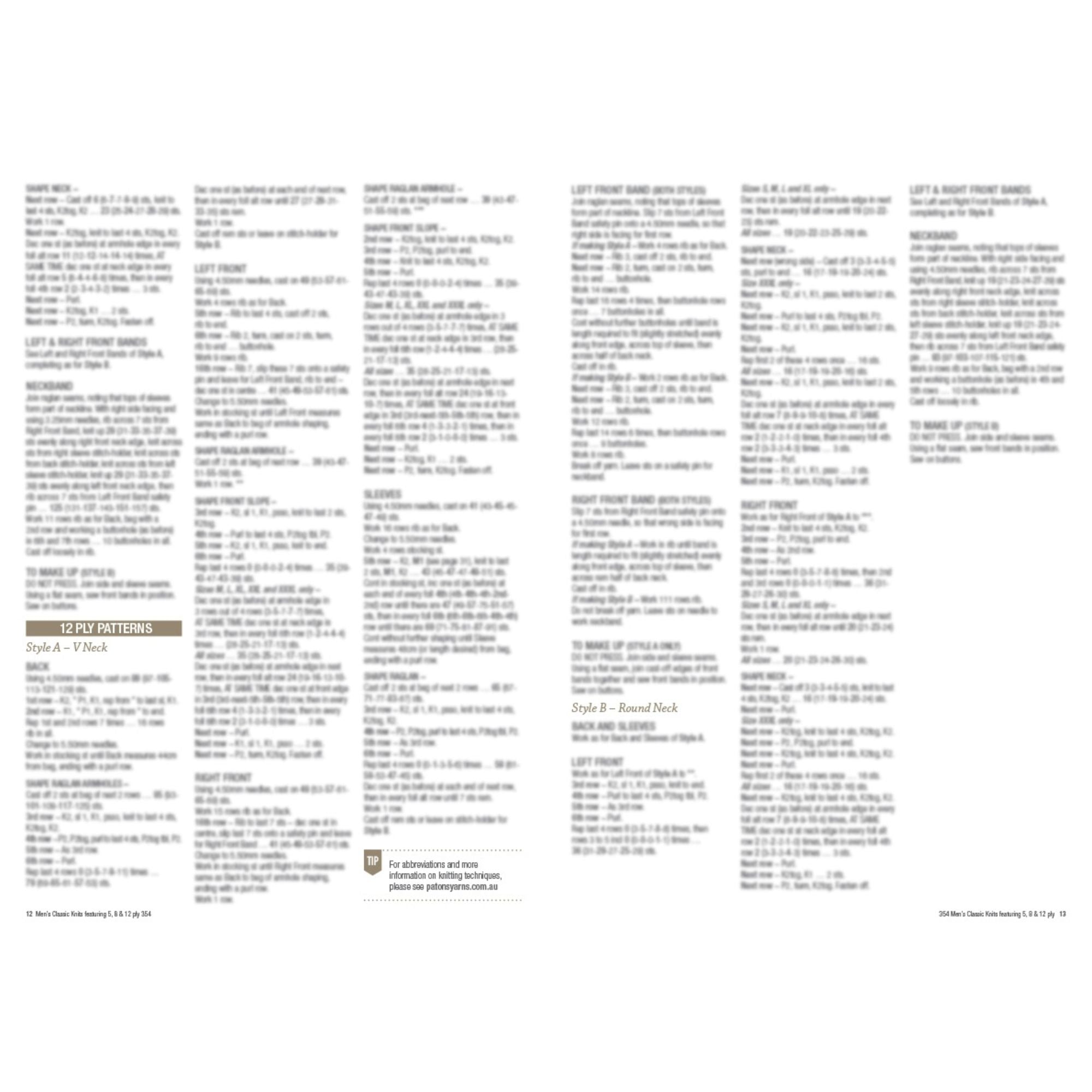 Patons: Men's Classic Knits 354