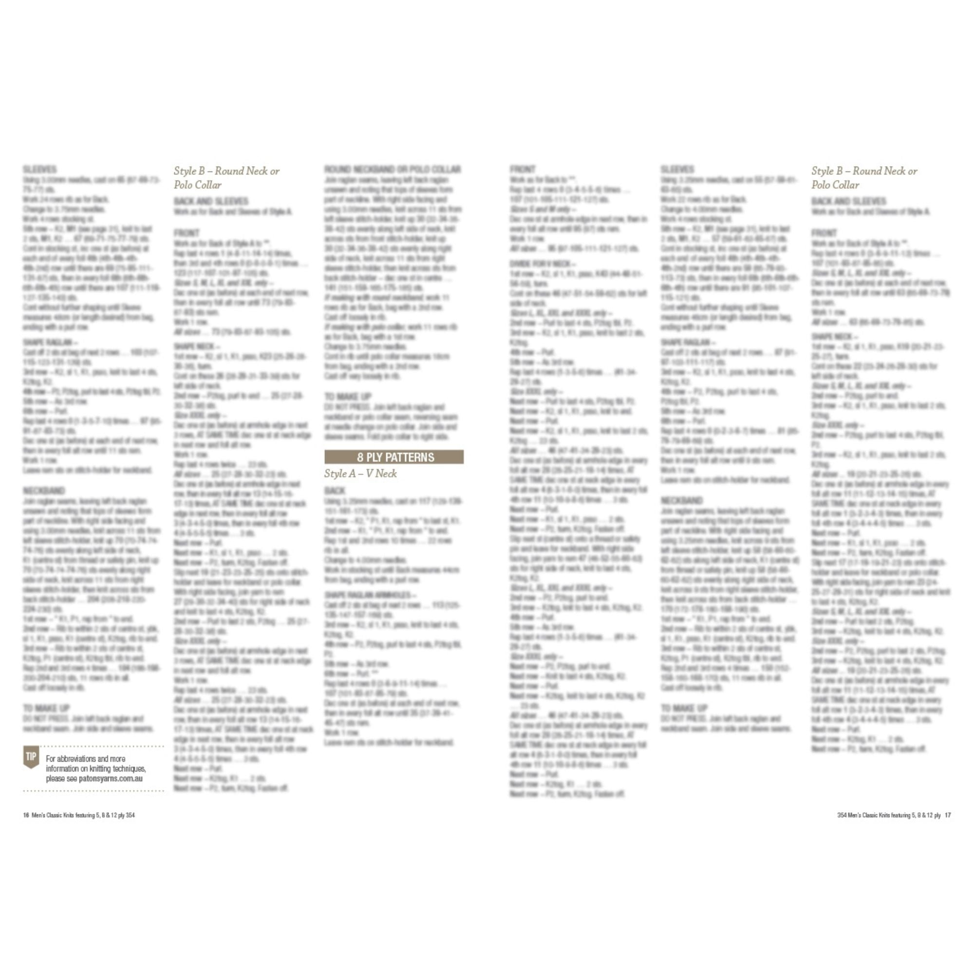 Patons: Men's Classic Knits 354