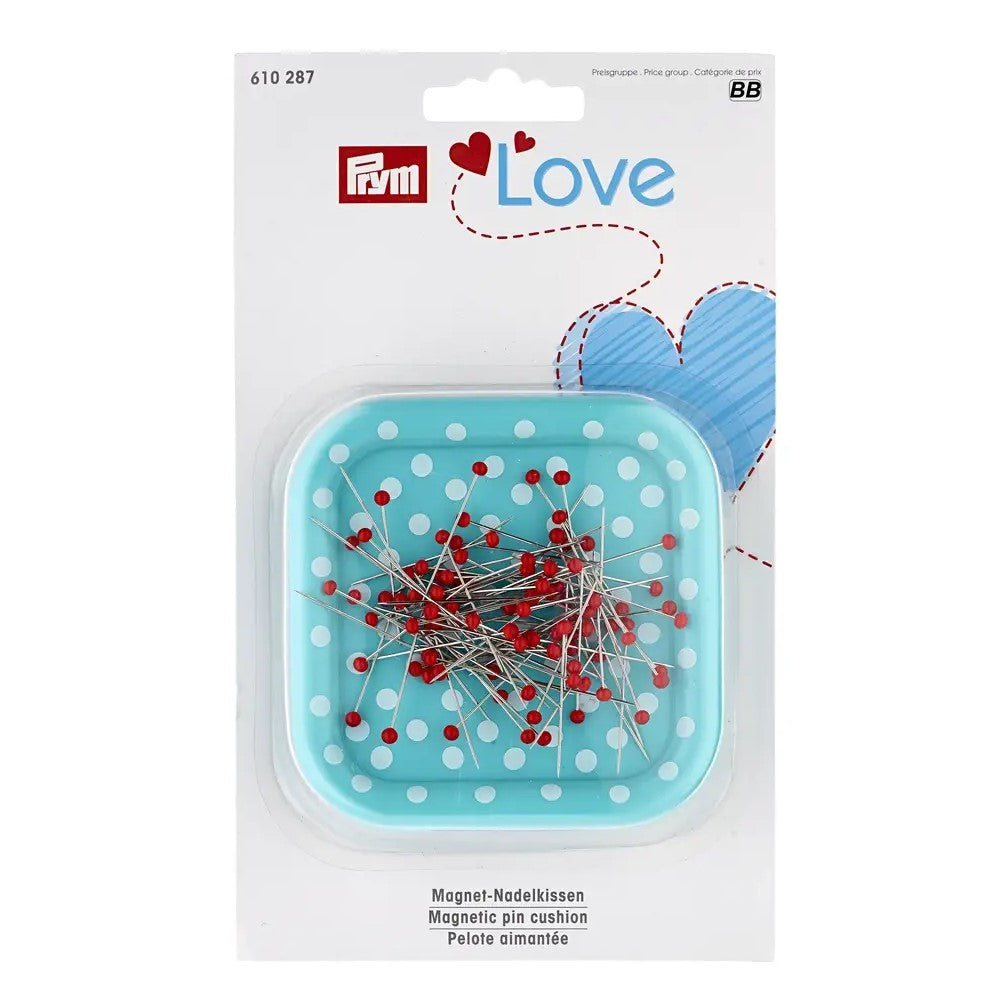 Prym Love Pin Cushion with glass headed pins 610287