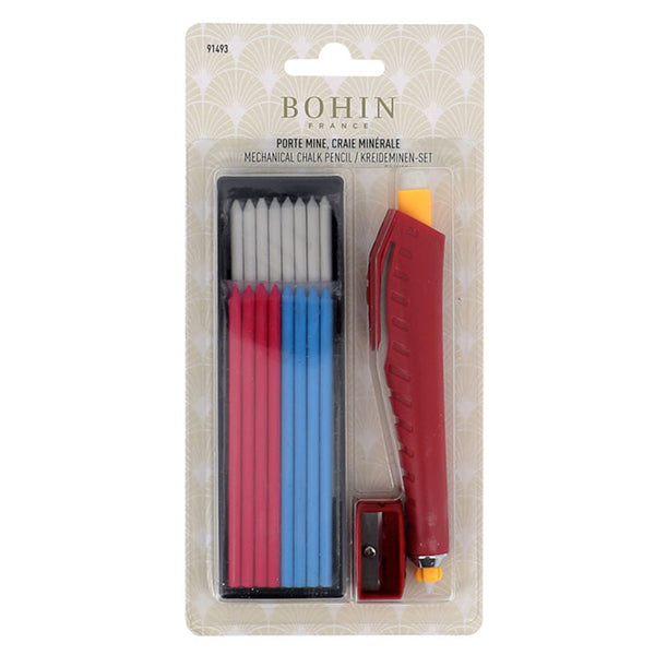 BOHIN  Mechanical Chalk Pencil Plus Leads Assorted