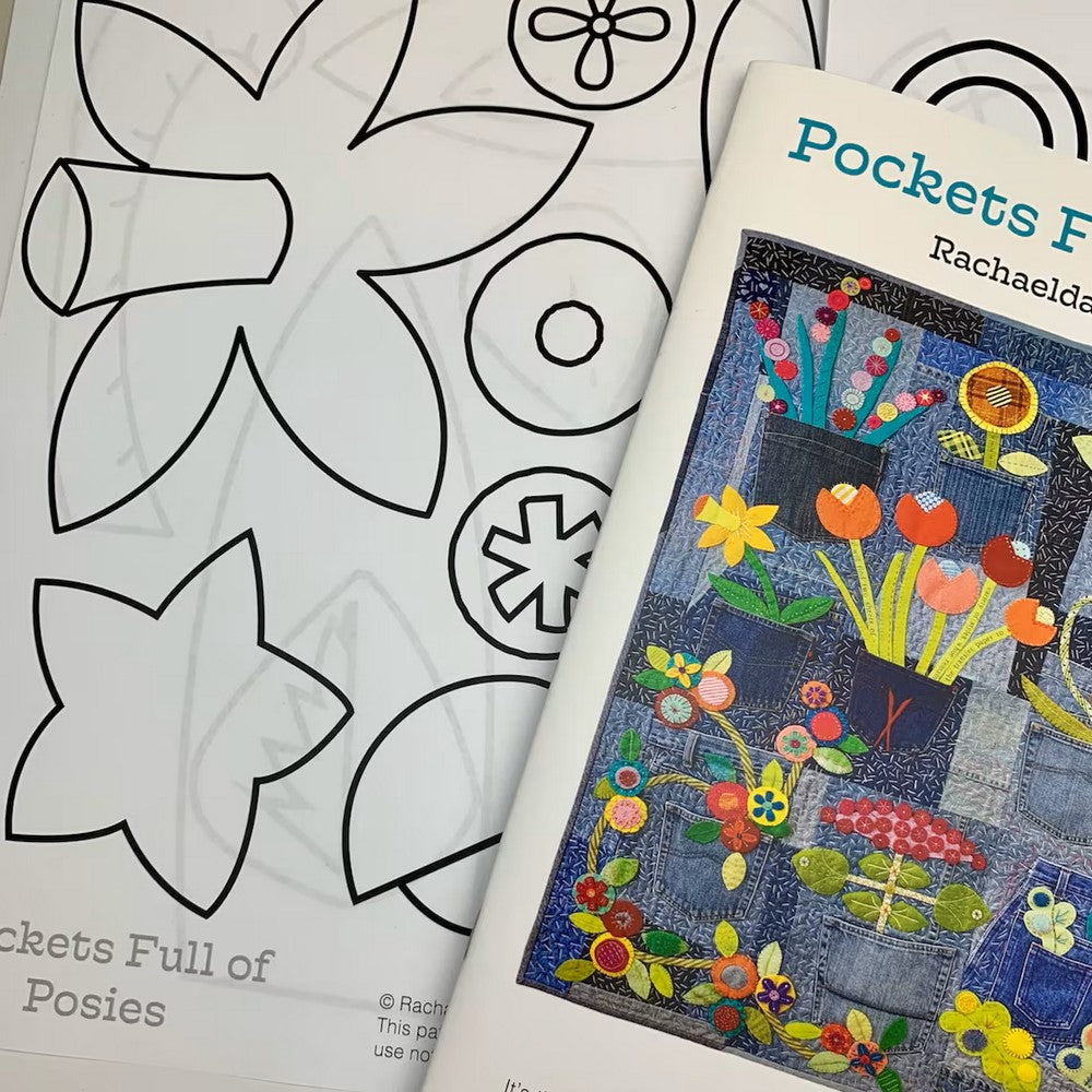 Rachaeldaisy Designs: Pocket Full of Posies Quilt Pattern