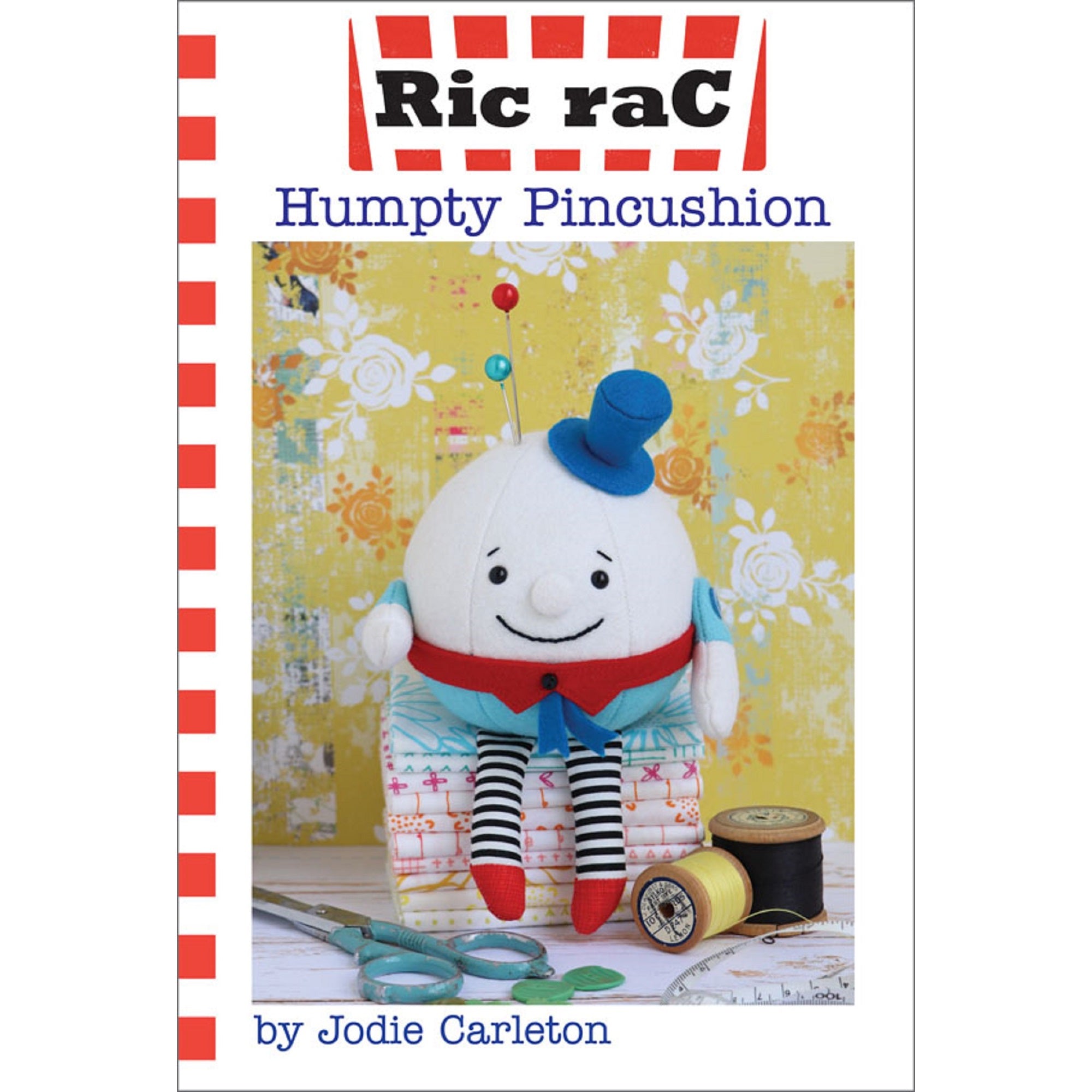 Ric Rac Soft Toy Pattern: Humpty Pincushion