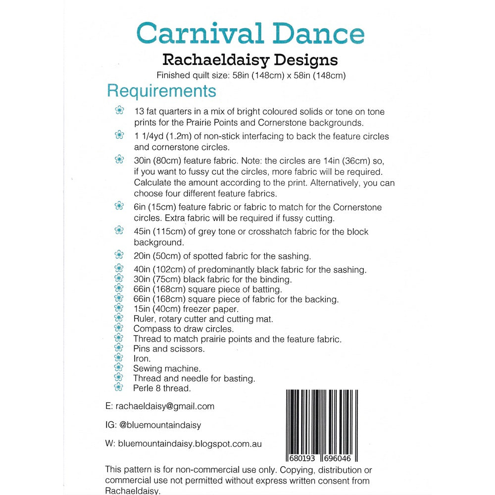 Rachaeldaisy Designs: Carnival Dance Quilt Pattern