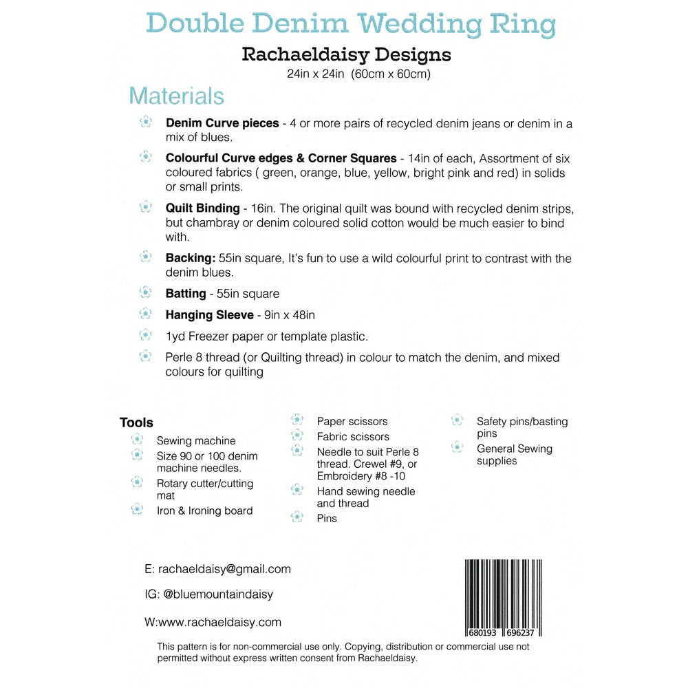 Rachaeldaisy Designs: Double Wedding Ring Quilt Pattern