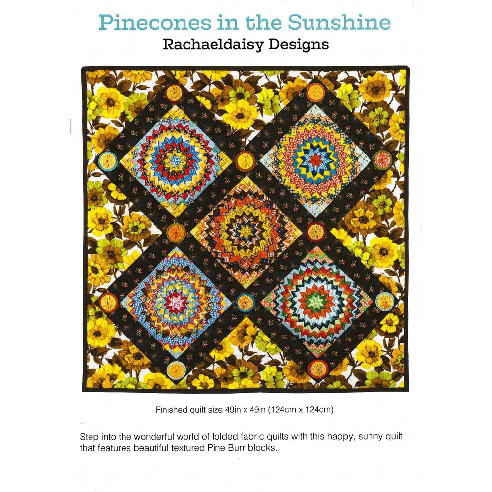 Rachaeldaisy Designs: Pinecones in the Sunshine Quilt Pattern