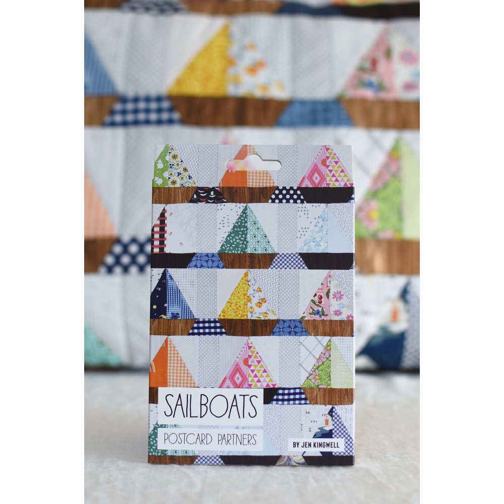 Jen Kingwell Designs: Sailboats Postcard Partner